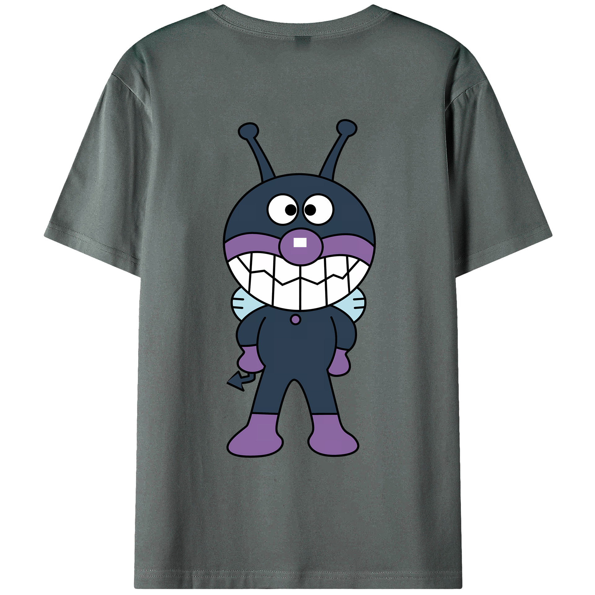 （画像用） アンパンマン Anpanman 綿100％ メンズ半袖Tシャツ（バックプリント） 通気性